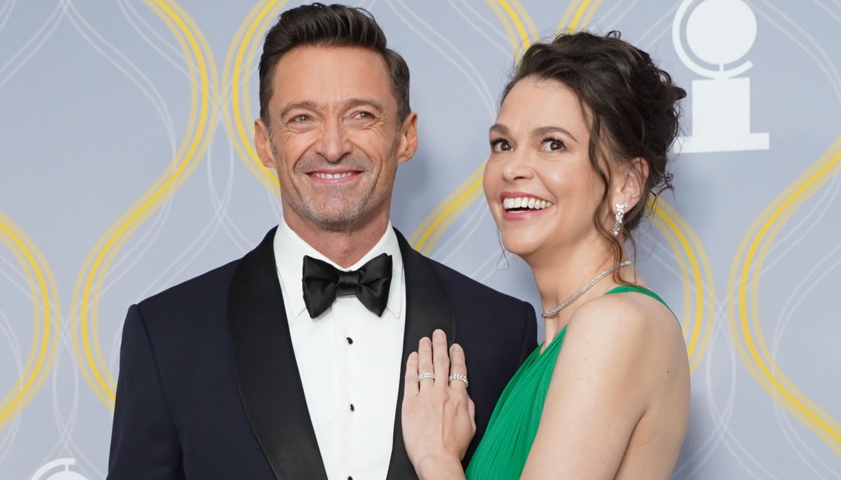 Hugh Jackman e Sutton Foster sul red carpet dei Tony Awards