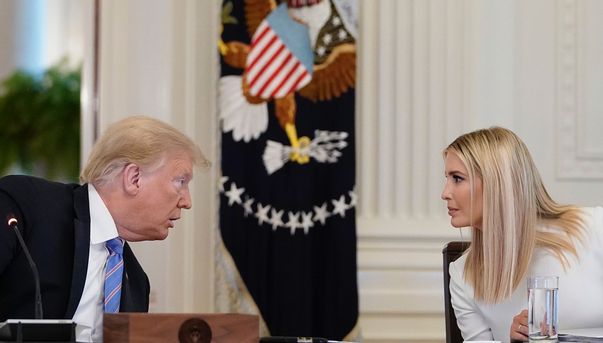 Ivanka Trump alla Casa Bianca col padre Donald