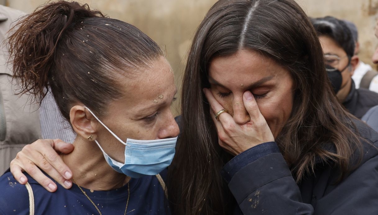 Letizia di Spagna in lacrime