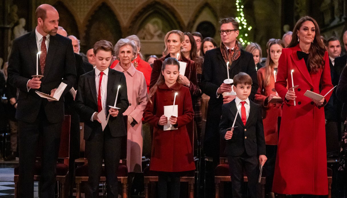 I Principi del Galles con i figli al concerto di Natale organizzato dalla Principessa