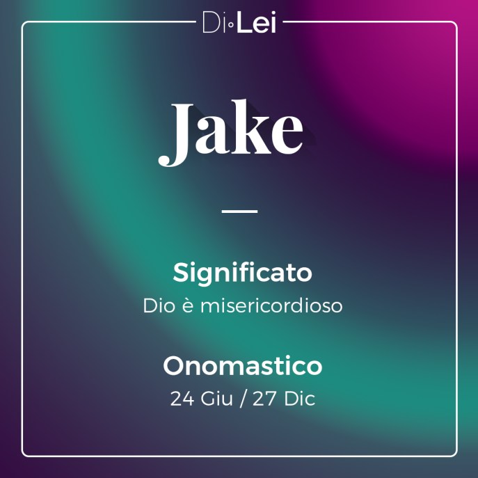 Jake 90 Jake: significato, origine e curiosità su questo nome