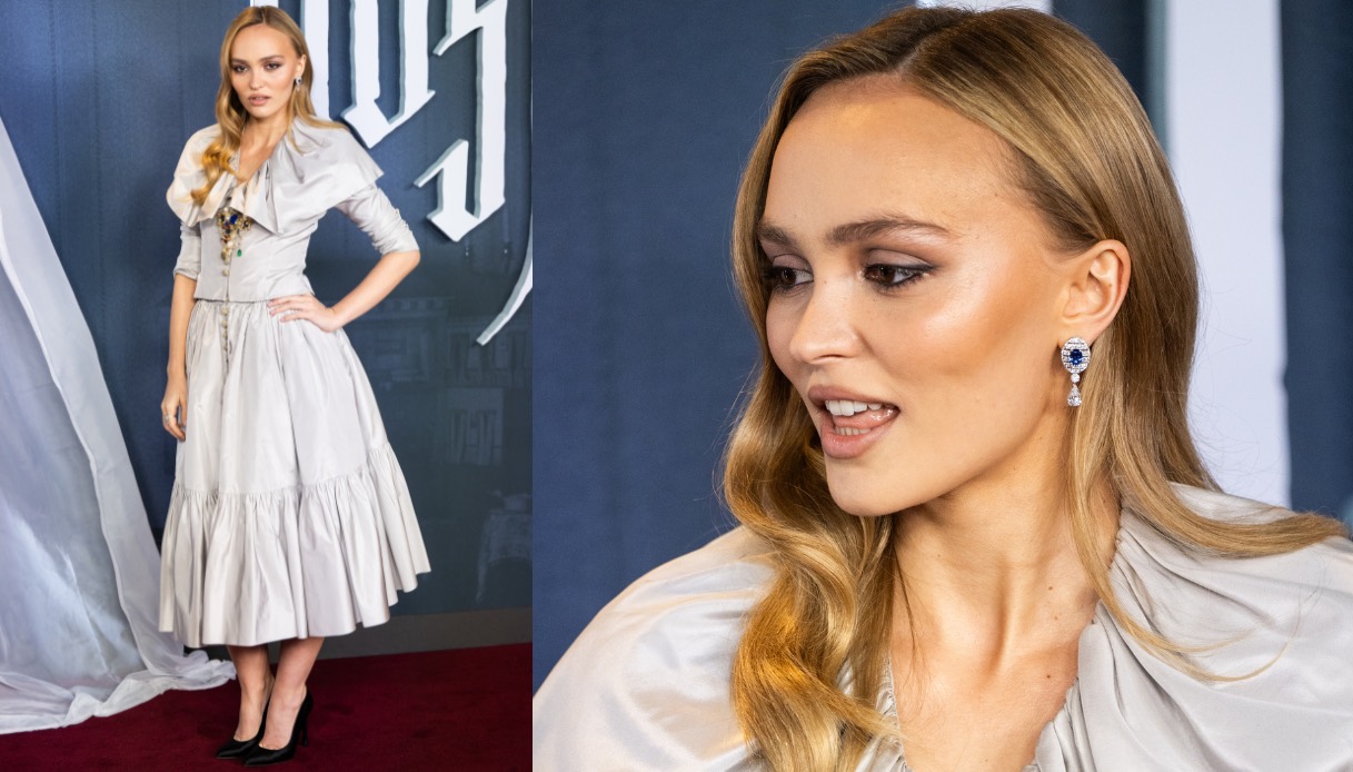 Lily-Rose Depp, eleganza vampire-chic a Londra