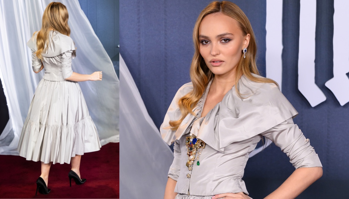 Lily-Rose Depp, eleganza vampire-chic a Londra