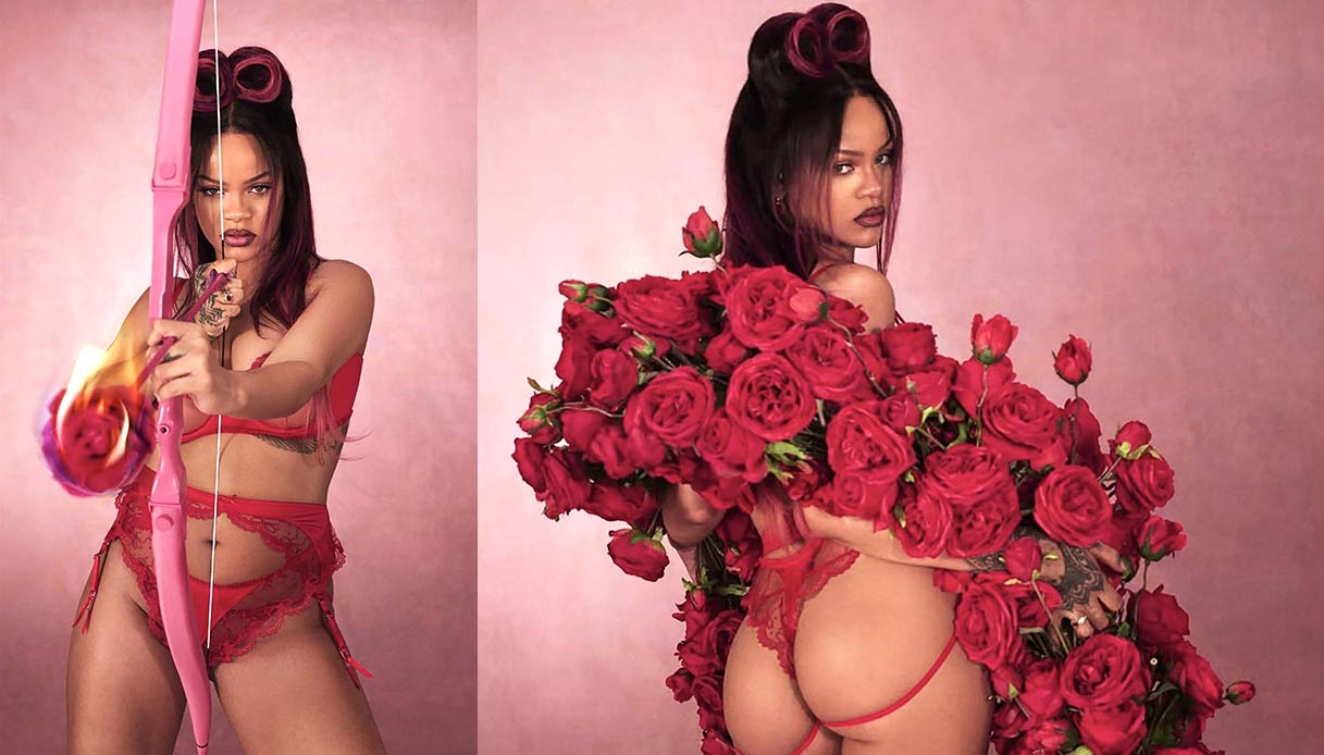 Rihanna cupido sensuale per San Valentino 2025