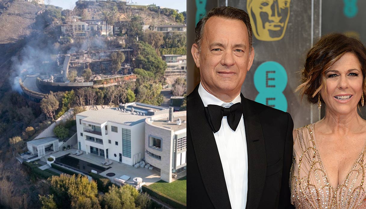 La fortuna di “Forrest Gump” Tom Hanks: unica villa salva in mezzo all’inferno