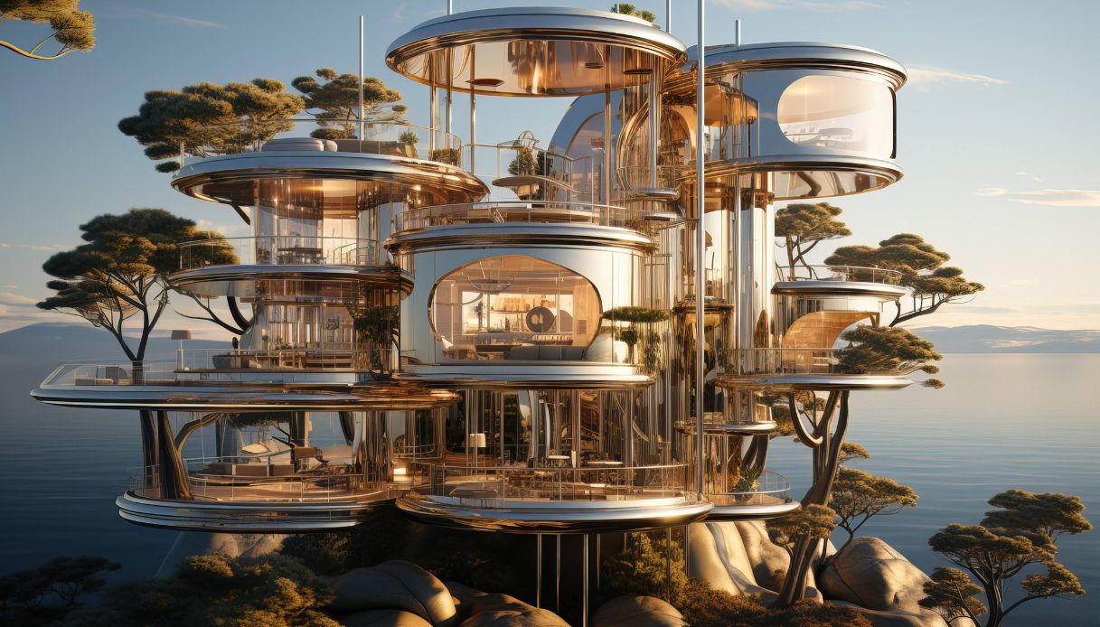 Le case futuristiche a forma di strumenti musicali del designer AI Marcus Byrne