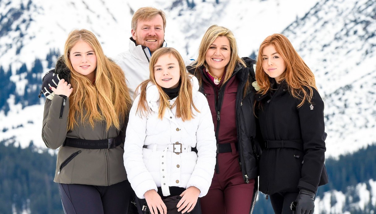 La famiglia reale olandese a Lech nel 2020