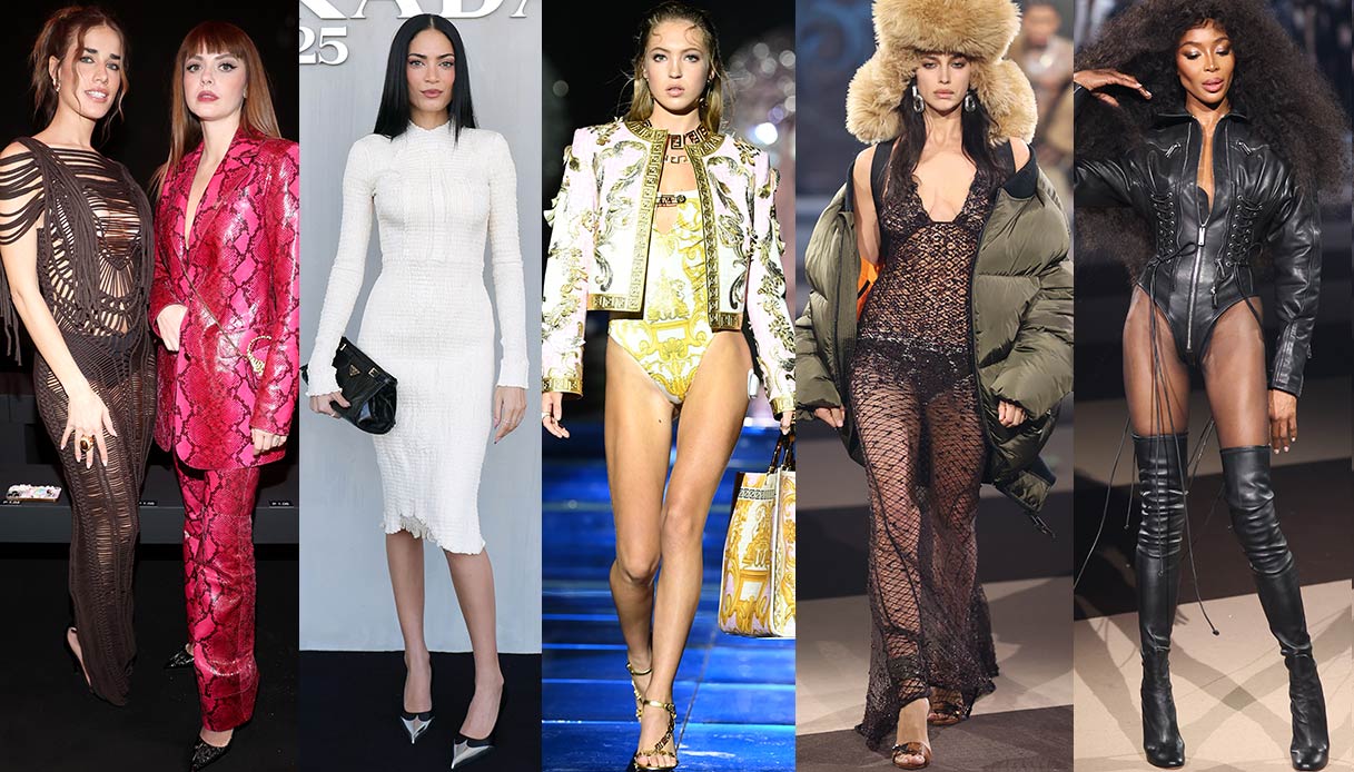 Le regine della Milan Fashion Week, sopra e sotto le passerelle