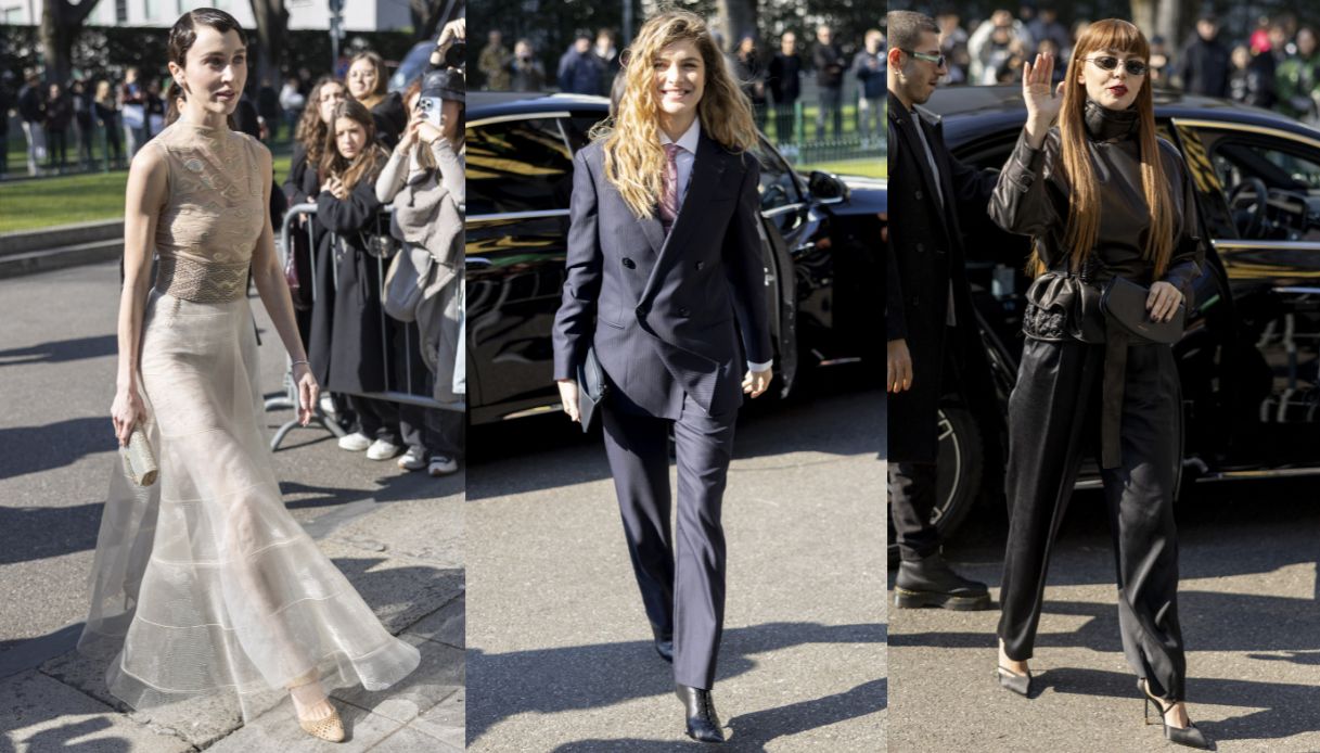 Puccini come Julia Roberts, Fagnani con il cane: i look da Armani alla MFW 2025