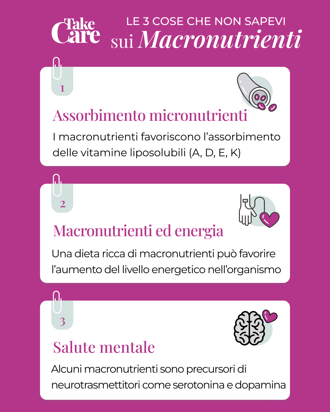 Infografica sui macronutrienti