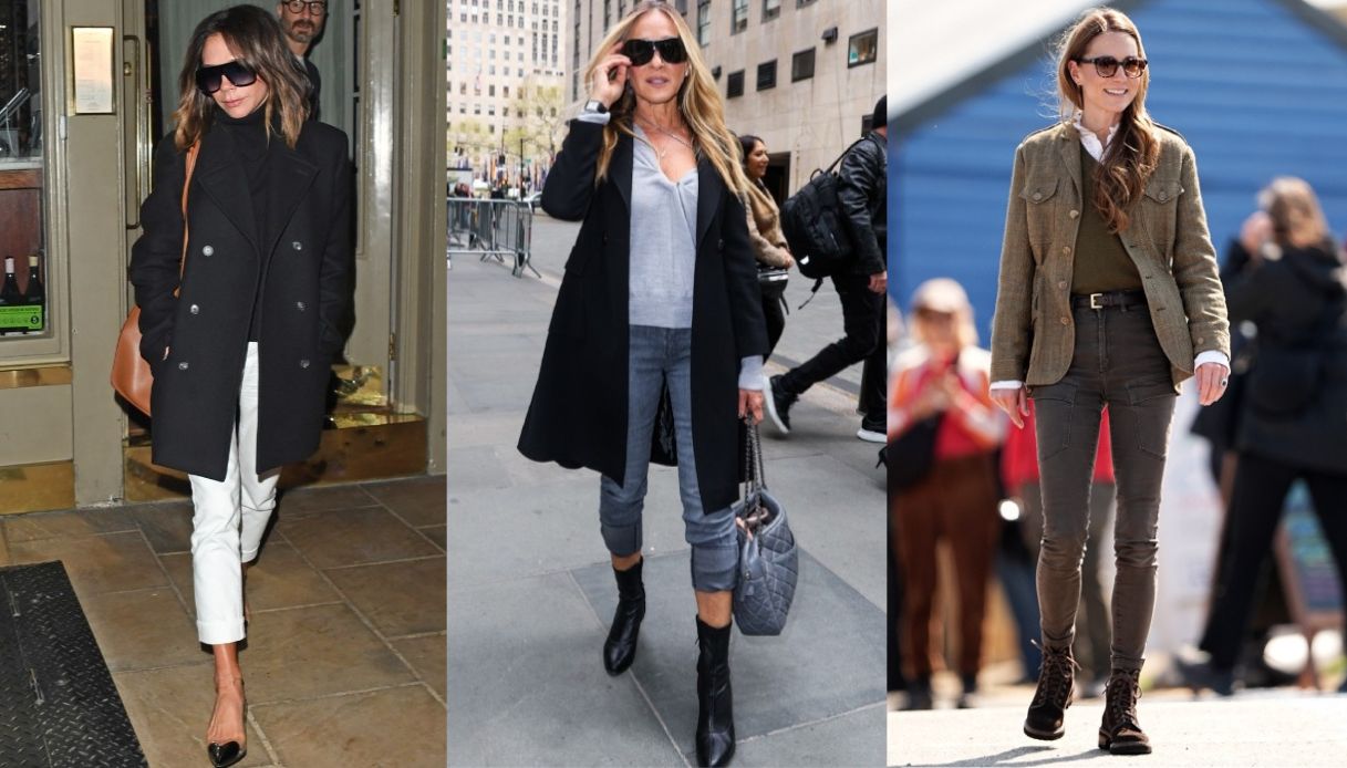 I jeans skinny sono tornati: come li indossano le star, da Kate Middleton a Victoria Beckham