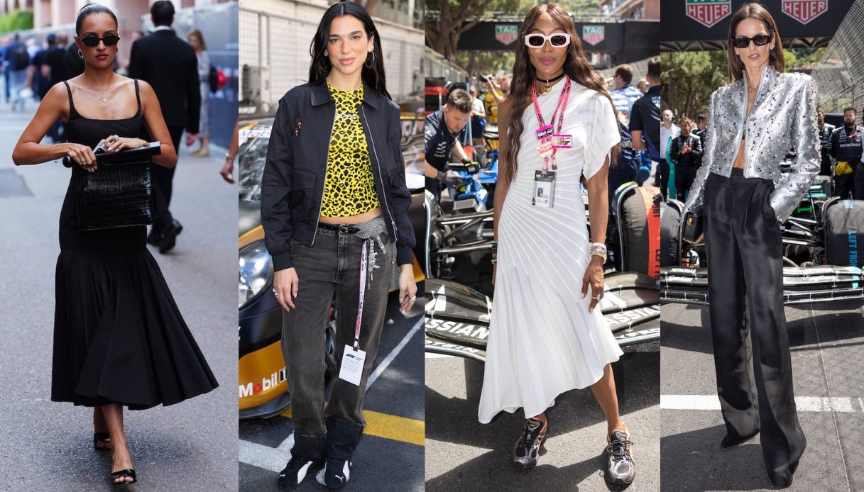 Da Dua Lipa a Naomi Campbell: le star più glamour al Gran Premio di Monaco