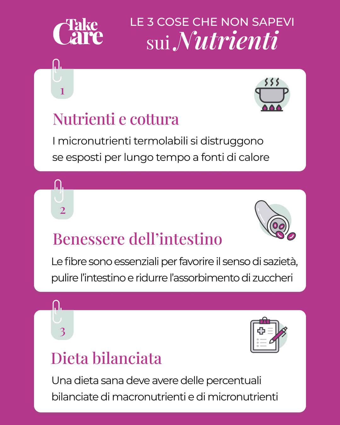 Infografica sui nutrienti