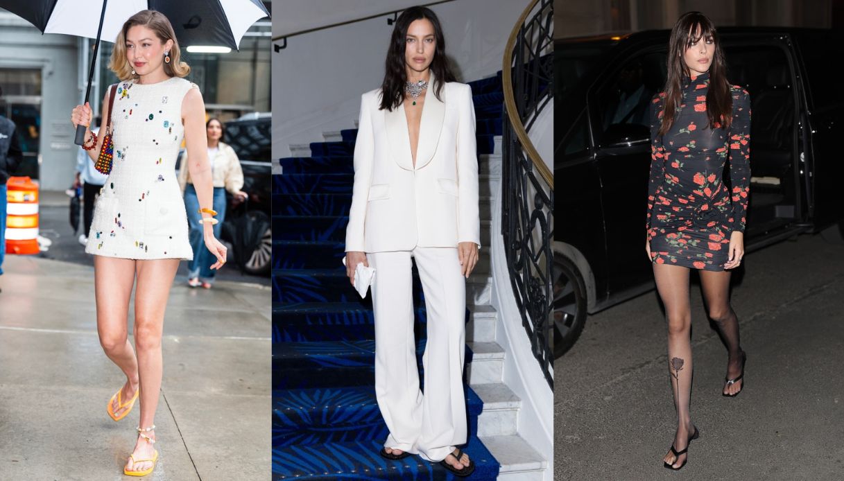 Le infradito sono il must dell’estate 2025: come si indossano in città, da Irina Shayk a Vittoria Ceretti