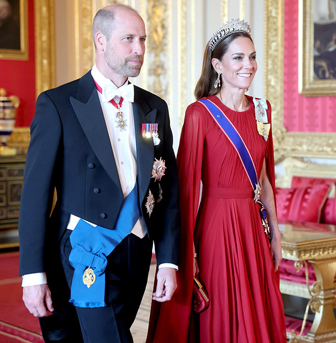 William Kate Middleton banchetto di Stato
