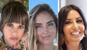 Bianca, Chiara, Elisabetta, il copricostume è bianco e di merletto, la tendenza