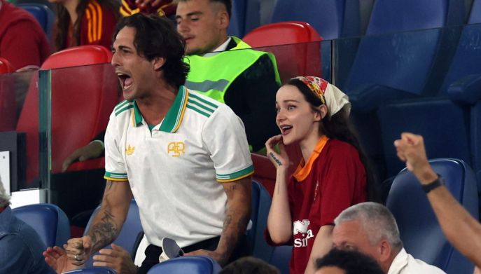 Damiano David e Dove Cameron all'Olimpico