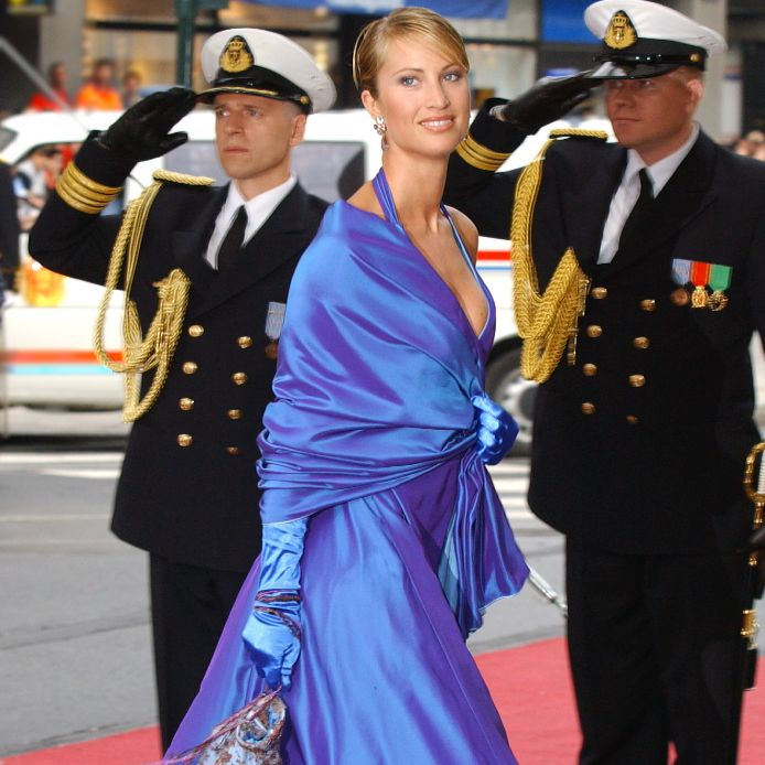 Eva Sannum al matrimonio di Mette-Marit di Norvegia