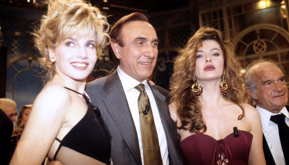 Lorella Cuccarini, Pippo Baudo e Alba Parietti a Sanremo