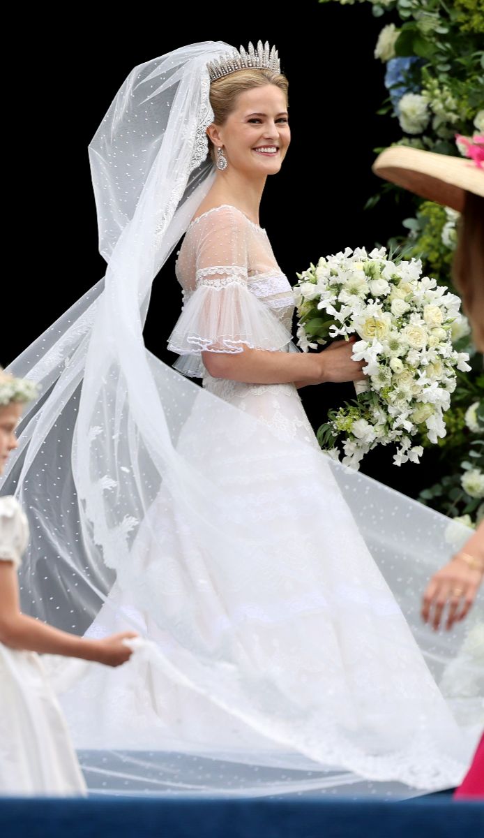Il romantico look da sposa di Maria Carolina del Liechtenstein