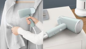 Questo ferro da stiro verticale, che puoi portare in viaggio, ti cambierà la vita