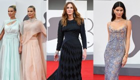 Festival del Cinema di Venezia 2025, i look della terza serata: Julia Roberts perfetta, le gemelle Spencer come due nuvole