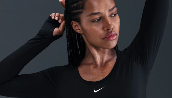 Nike maglia corta a manica lunga Dri-FIT