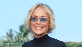 Sharon Stone, giacca scollatissima e foto ad alta seduzione a 67 anni