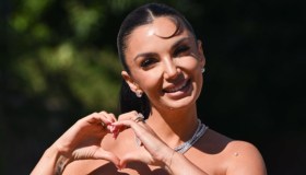 Elettra Lamborghini, look scintillante a Venezia 2025 tra glitter e cristalli