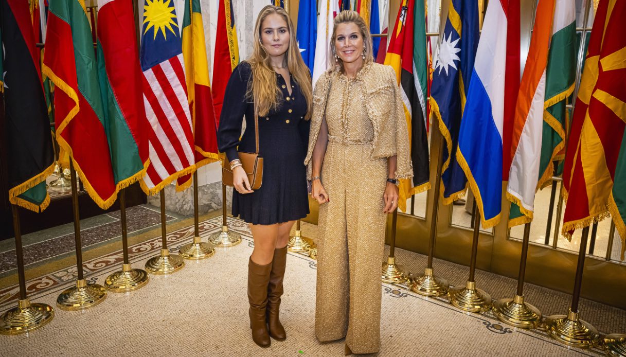 Maxima e Amalia d’Olanda a New York