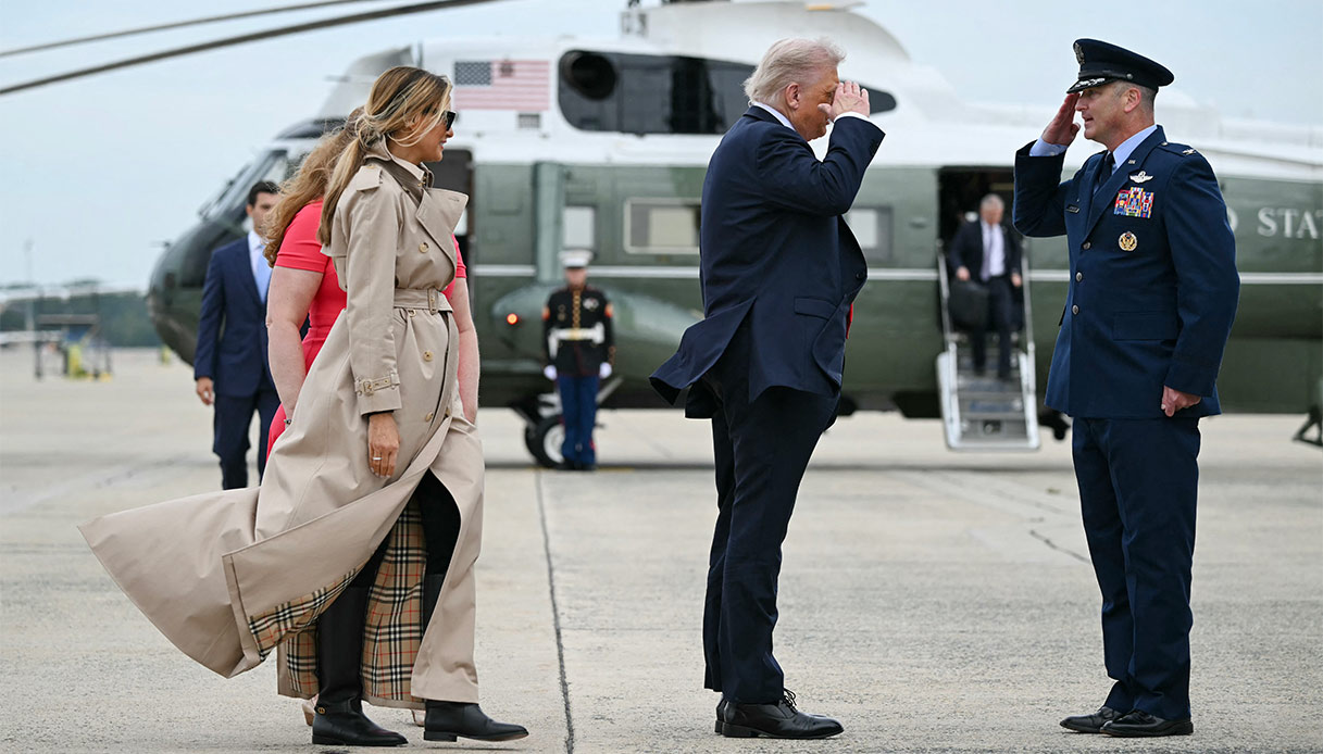Melania Trump Donald Trump viaggio Inghilterra