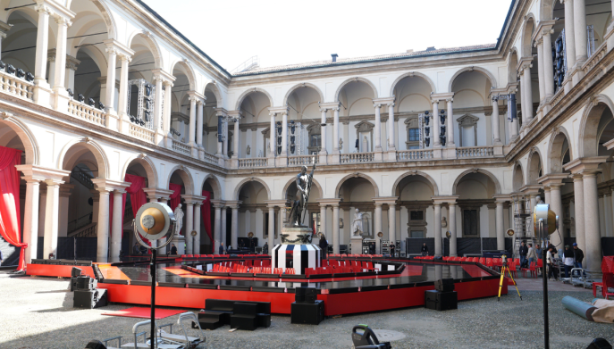 Il set del film Il Diavolo Veste Prada 2 a Milano