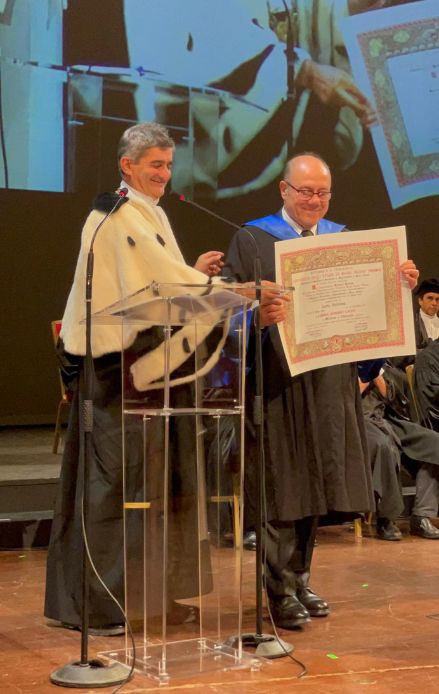 Carlo Verdone riceve la laurea honoris causa in medicina