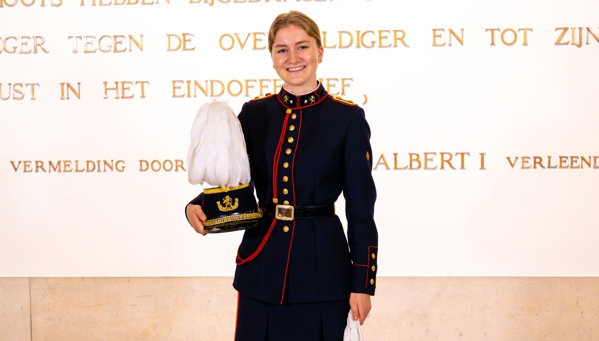 Il giuramento della Principessa Elisabeth del Belgio come ufficiale 