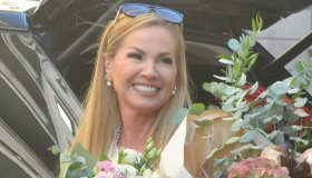 Federica Panicucci, le foto del bacio con Marco Bacini per il suo compleanno