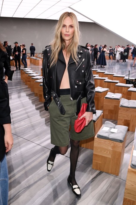 Charlize Theron outfit Paris Fashion Week