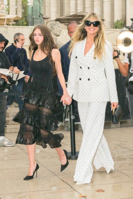 Leni Klum e Heidi Klum Paris Fashion Week