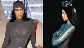Kylie nuda e glitterata, Kim coi perizoma pelosi: cosa non si fa per vendere