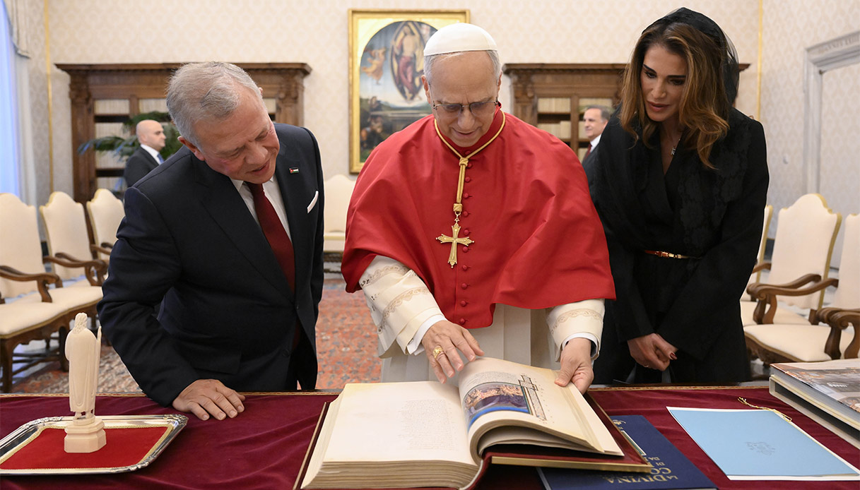 Rania di Giordania Abdullah Papa Leone XIV