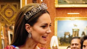 Kate Middleton indossa di nuovo la tiara: terzo banchetto di Stato dell’anno