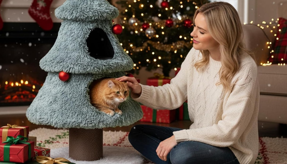 natale a 4 zampe l8217albero pensato solo per lui 232 la tendenza che far224 impazzire di gioia il tuo gatto