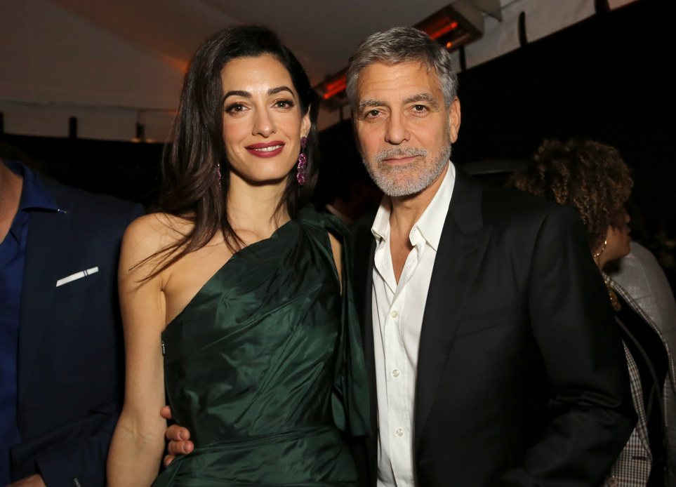 Amal e George Clooney nel 2019
