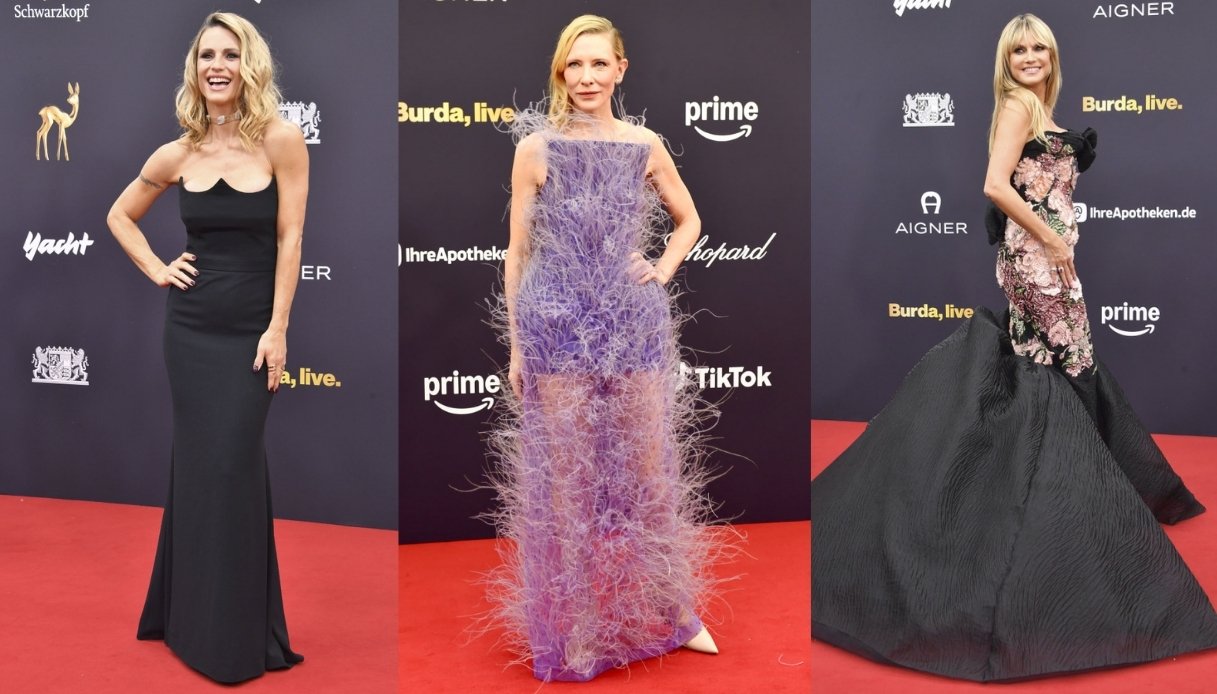 Michelle Hunziker oscura Heidi Klum, ma Cate Blanchett è una vaporosa sorpresa: le più belle ai Bambi Awards 2025