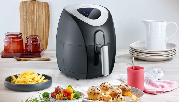 Tastee Friggitrice Ad Aria In Ceramica 5,5L: Compatta, 8 In 1, Sonda Intelligente, 24 Programmi E Ricette In App