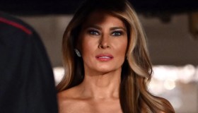 Melania Trump, il fantastico abito bustier verde smeraldo per la cena di gala alla Casa Bianca