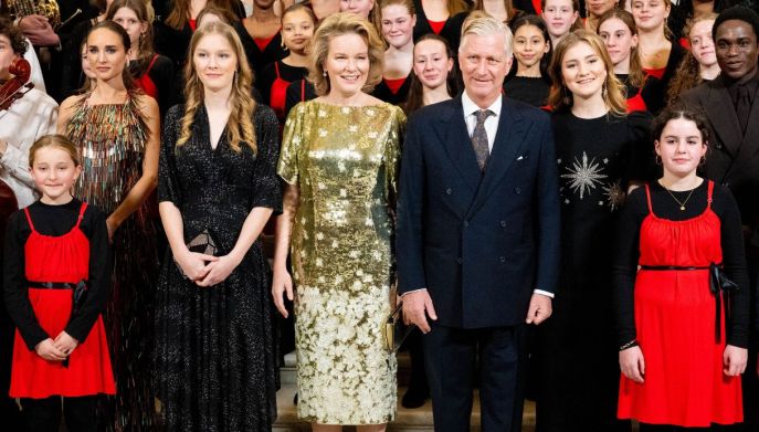 Le Principesse del Belgio abiti natale