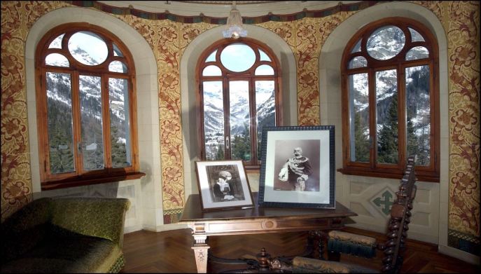 Castello Savoia, Gressoney, interni sala