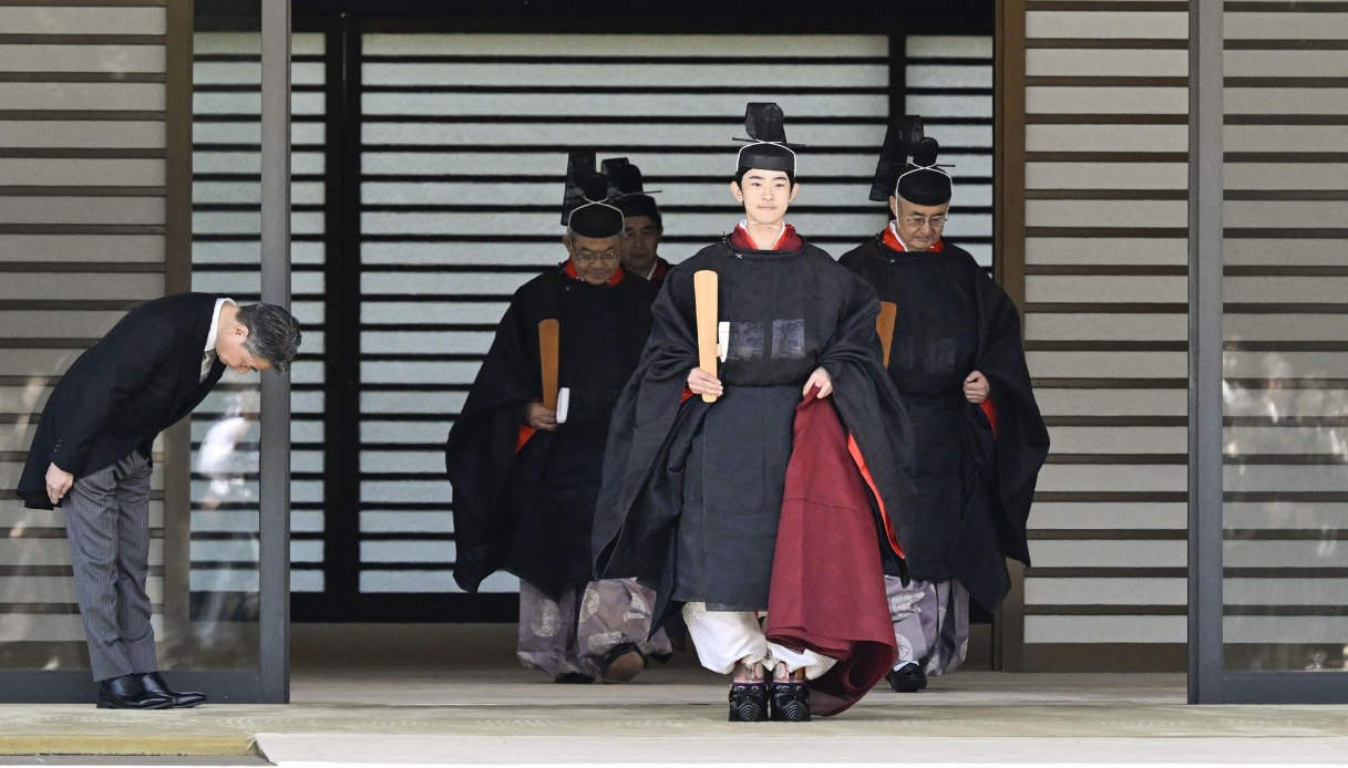 Hisahito del Giappone durante i riti di passaggio all'et&agrave; adulta il 6 settembre 2025