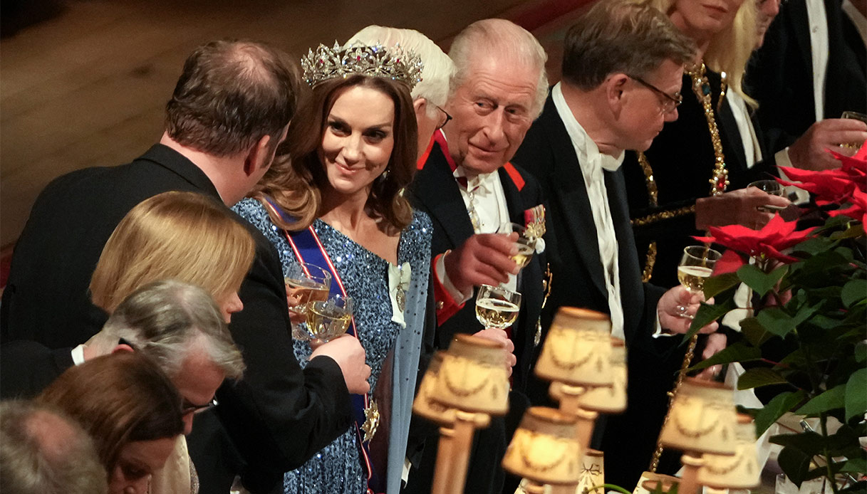 Kate Middleton Re Carlo banchetto di Stato Presidente tedesco