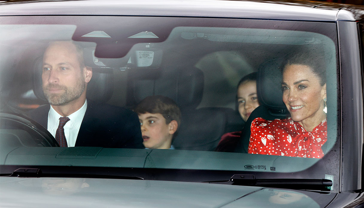 William Louis Charlotte Kate Middleton pranzo natale 2025
